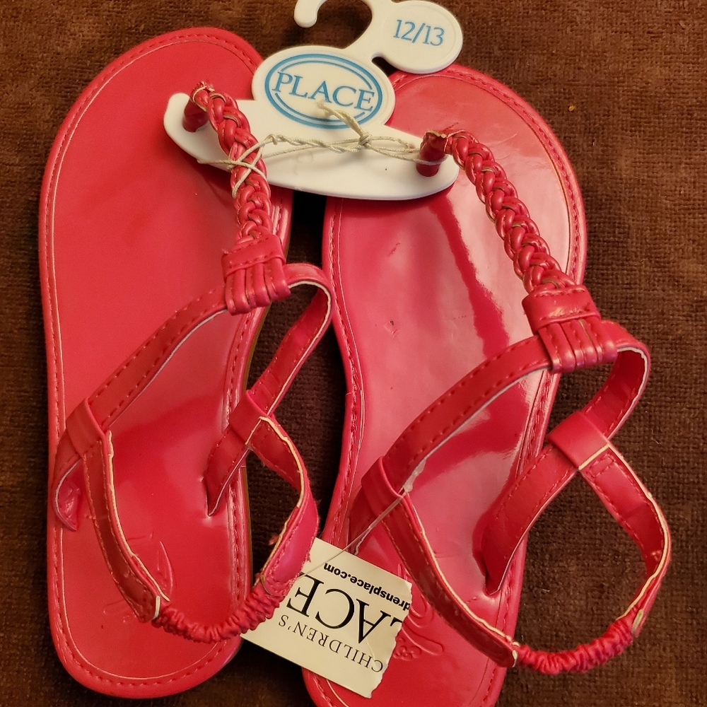 Toddler Girls Pink Sandals sz 12/13- New
